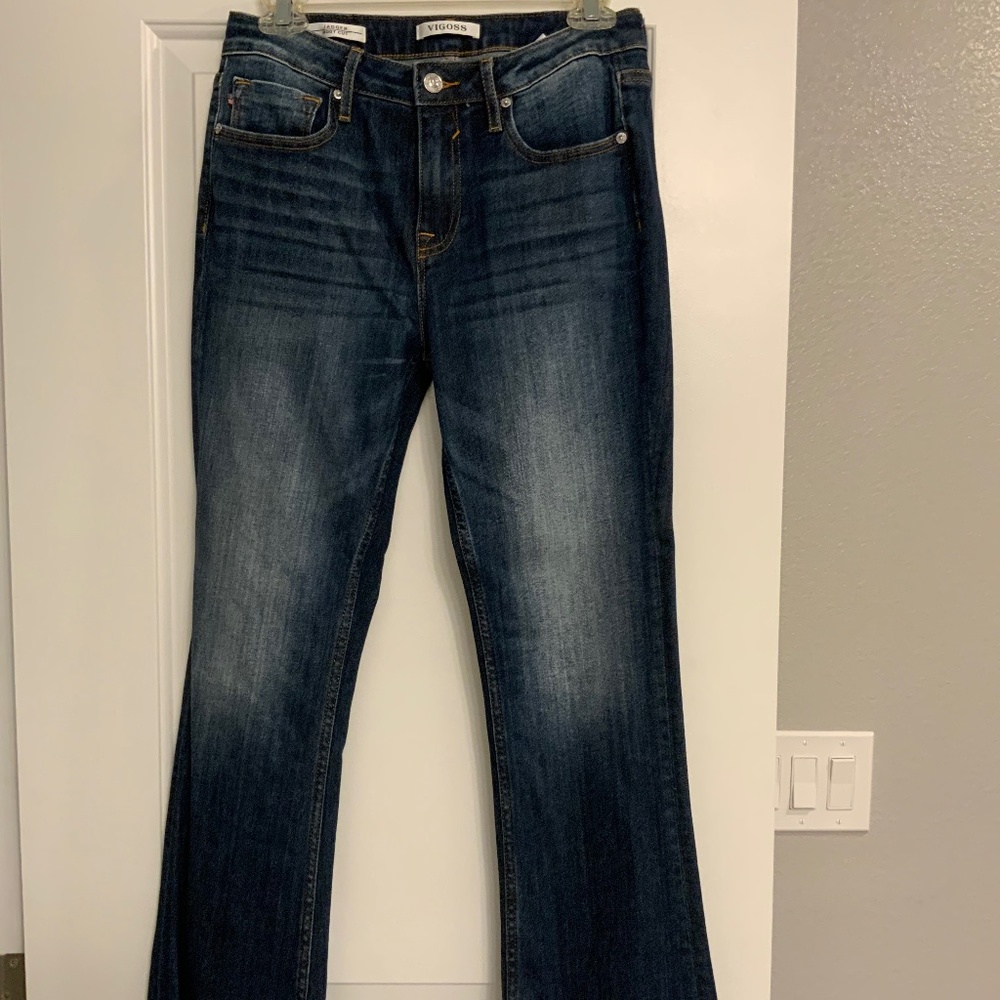 Vigoss Size 28 Dark Blue Distressed Jeans